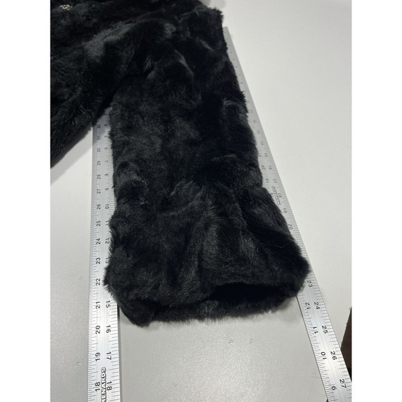 Iman Faux Fur Black Women Coat‎ Size XL - Picture 11 of 11